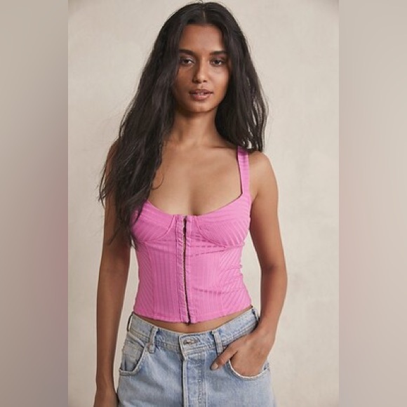 FREE PEOPLE Serenity Corset Cami - Picture 1 of 5